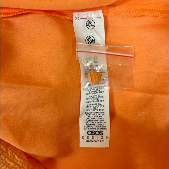 NWT orange flowy ASOS maxi dress - Picture 8 of 13